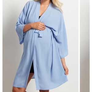 Pink Blush Maternity Robe